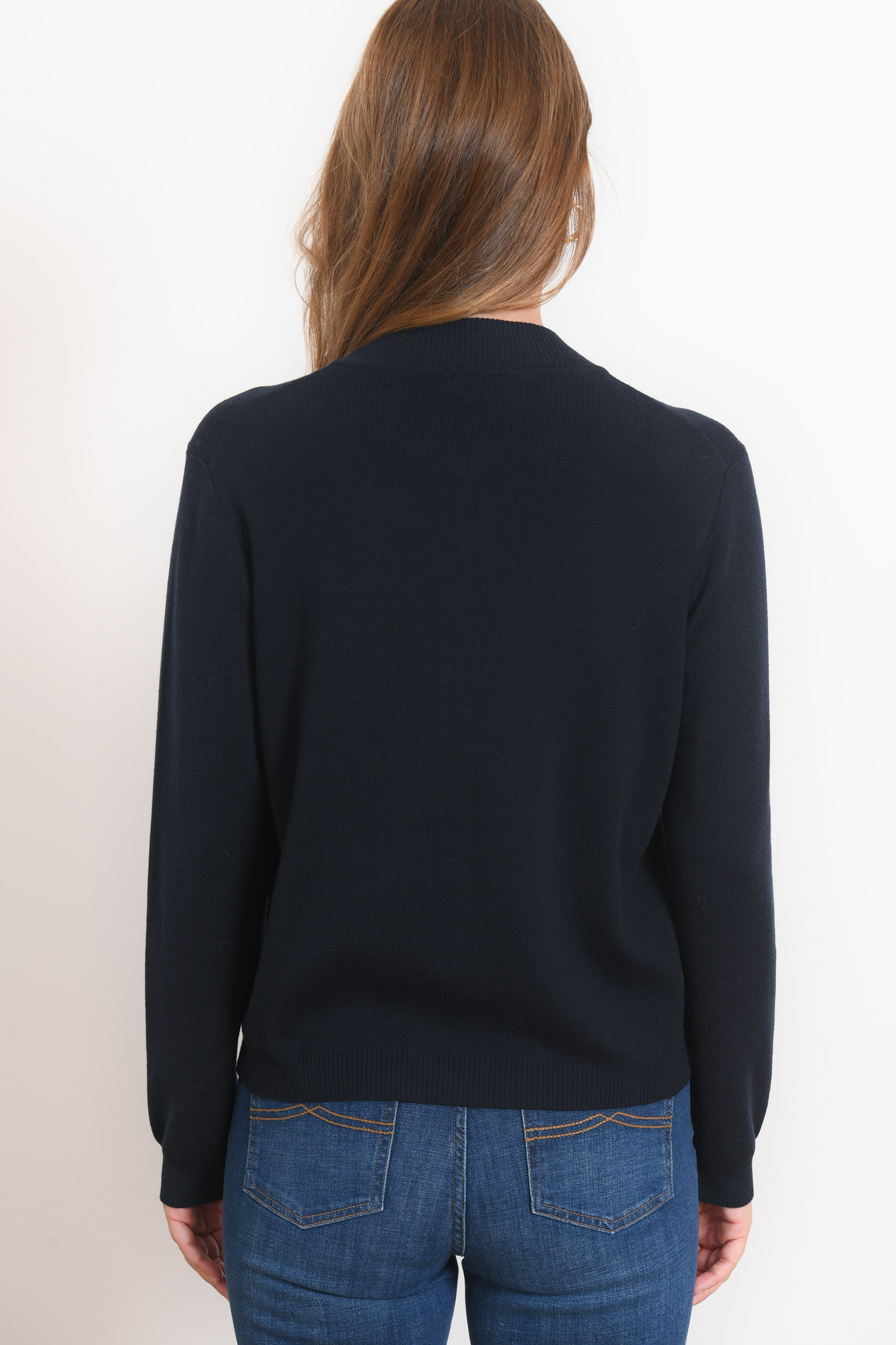 Gilet ajusté jacquard bleu ciel femme | Morgan