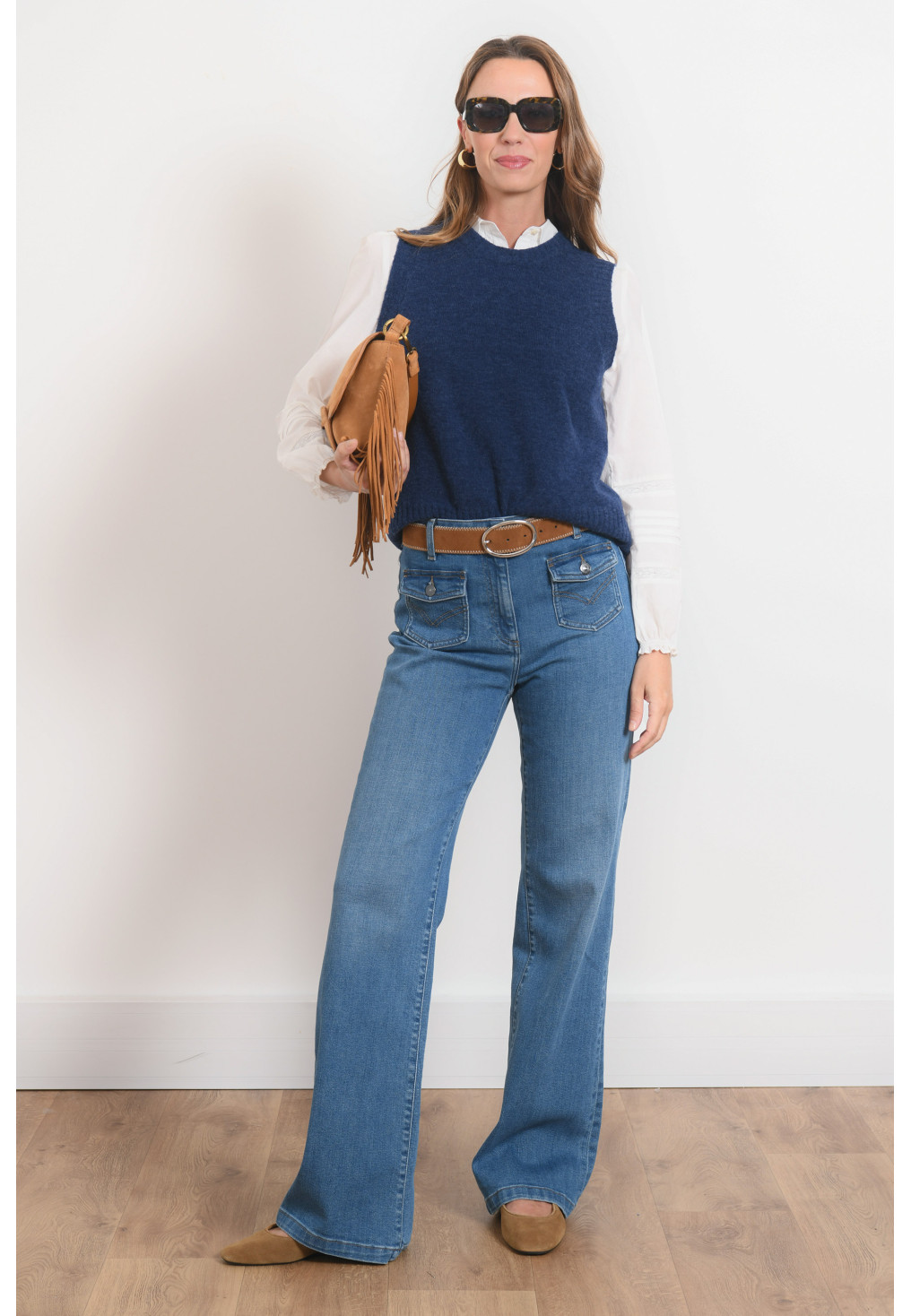 PULL SANS MANCHES - RESSY - NAVY - Antonelle