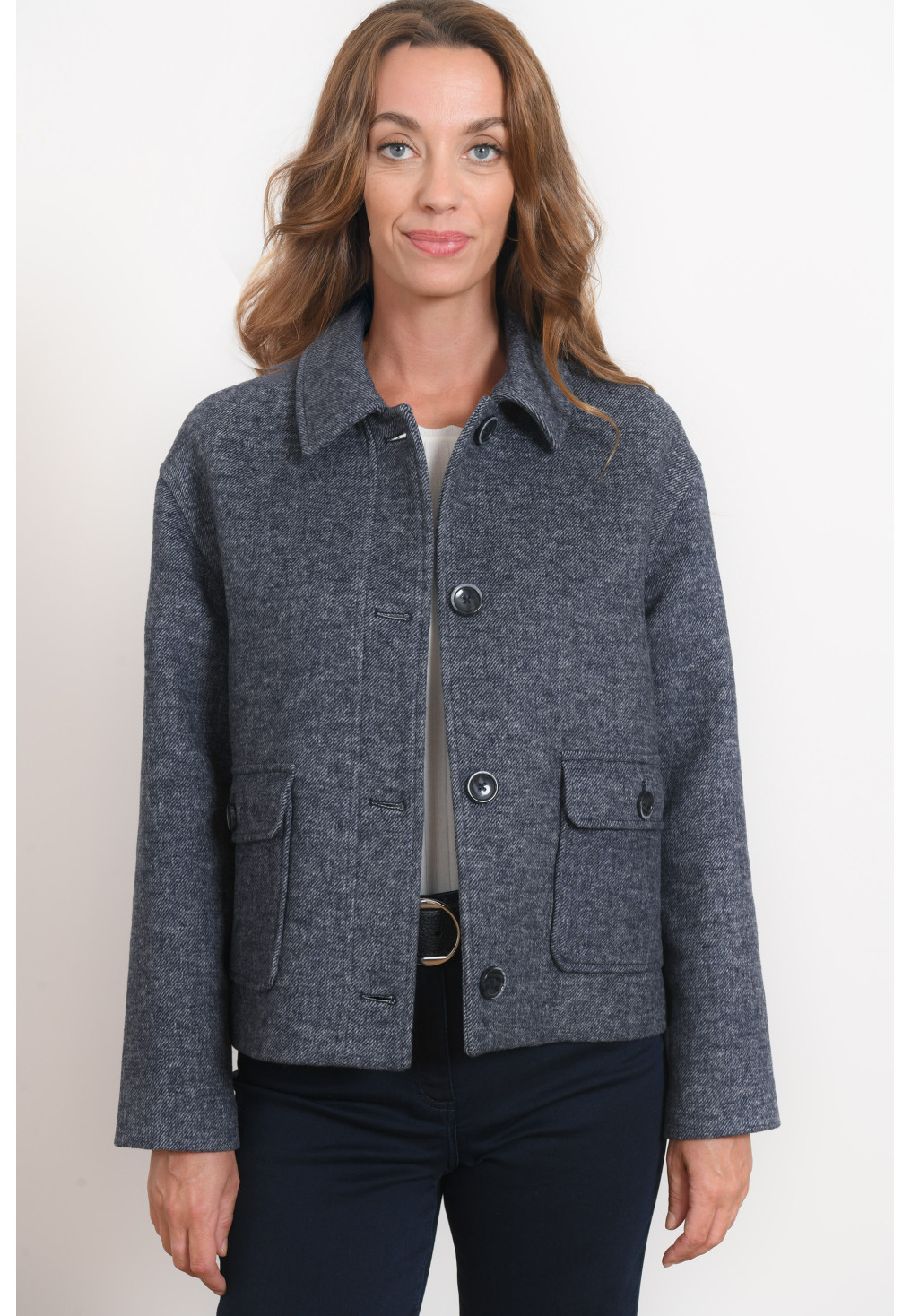 VESTE COURTE - RATEKA - BLEU - Antonelle