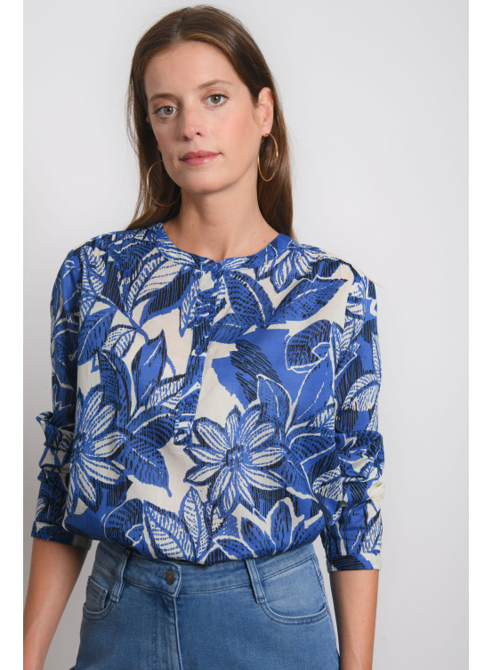 CHEMISE 100% COTON - METZ - BLUE - Antonelle