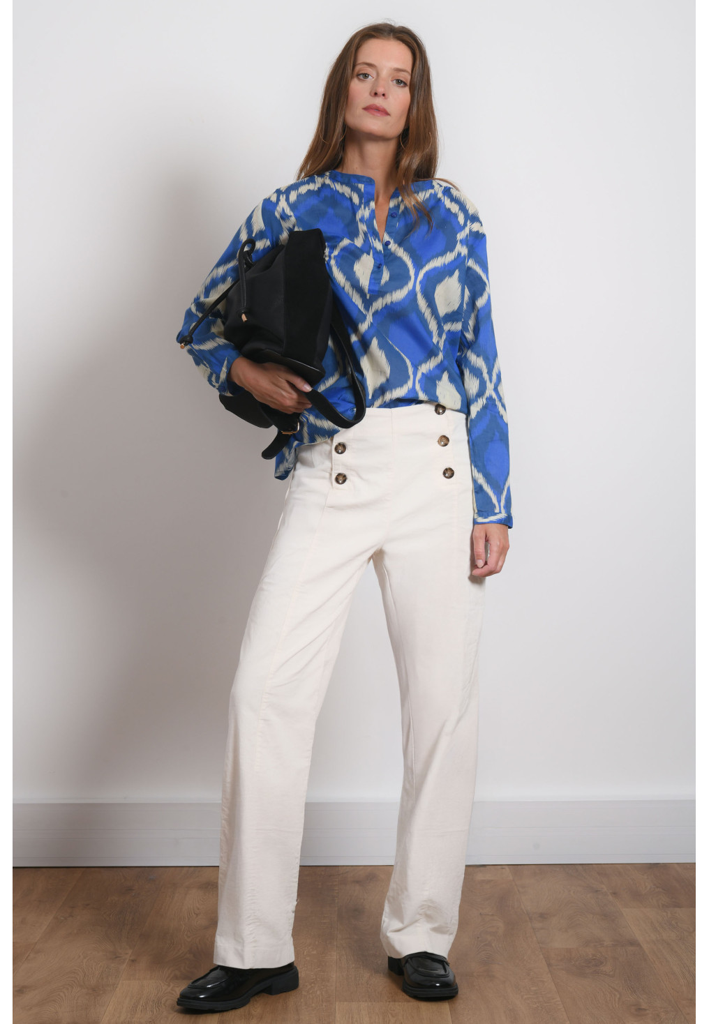 PANTALON A PONT - RAITO - ECRU - Antonelle