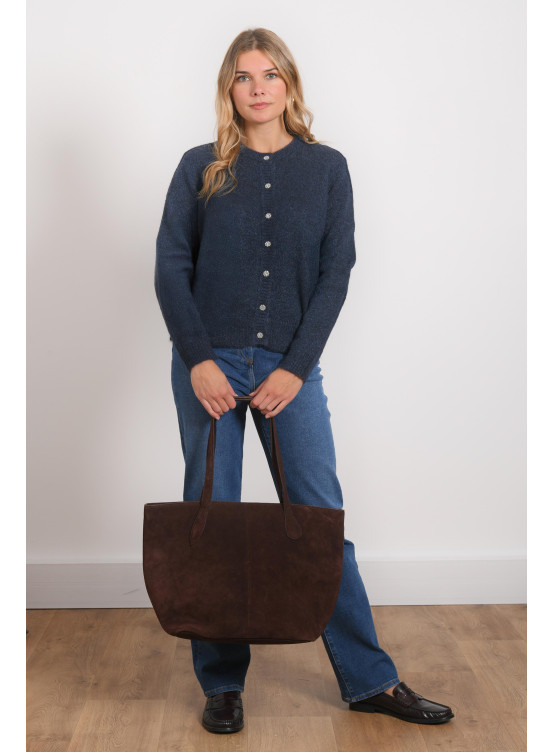 CARDIGAN - ROHAIR - NAVY - Antonelle