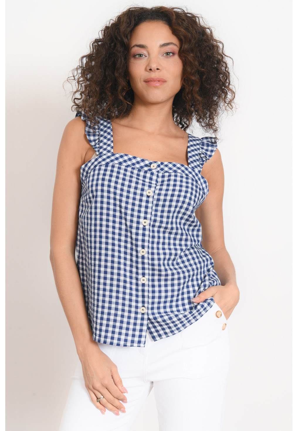 TOP - IVICHY - MARINE/BLANC - Antonelle