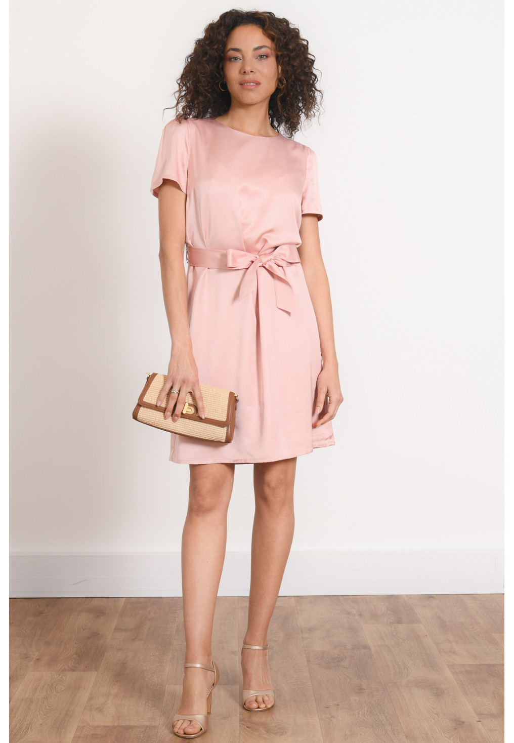 ROBE MANCHES COURTES - PASCALINE - POWDER - Antonelle