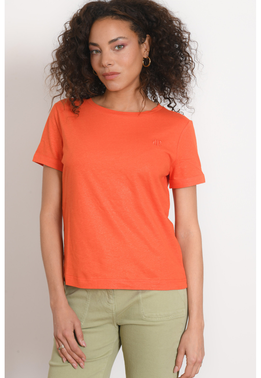 T-SHIRT - PASSO - ORANGE/OR CLAIR - Antonelle