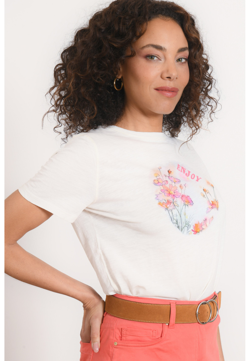 T-SHIRT - PEONY - NATUREL - Antonelle