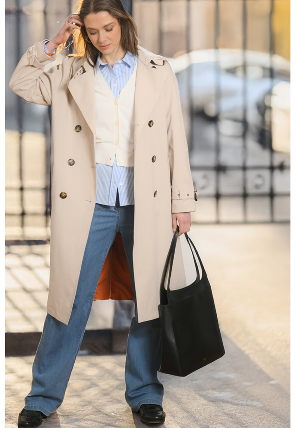 TRENCH LONG - PEIO - SAND - Antonelle