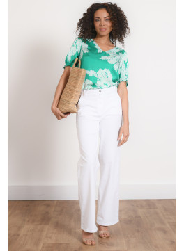 PANTALON LARGE - POIVRE - BLANC - Antonelle