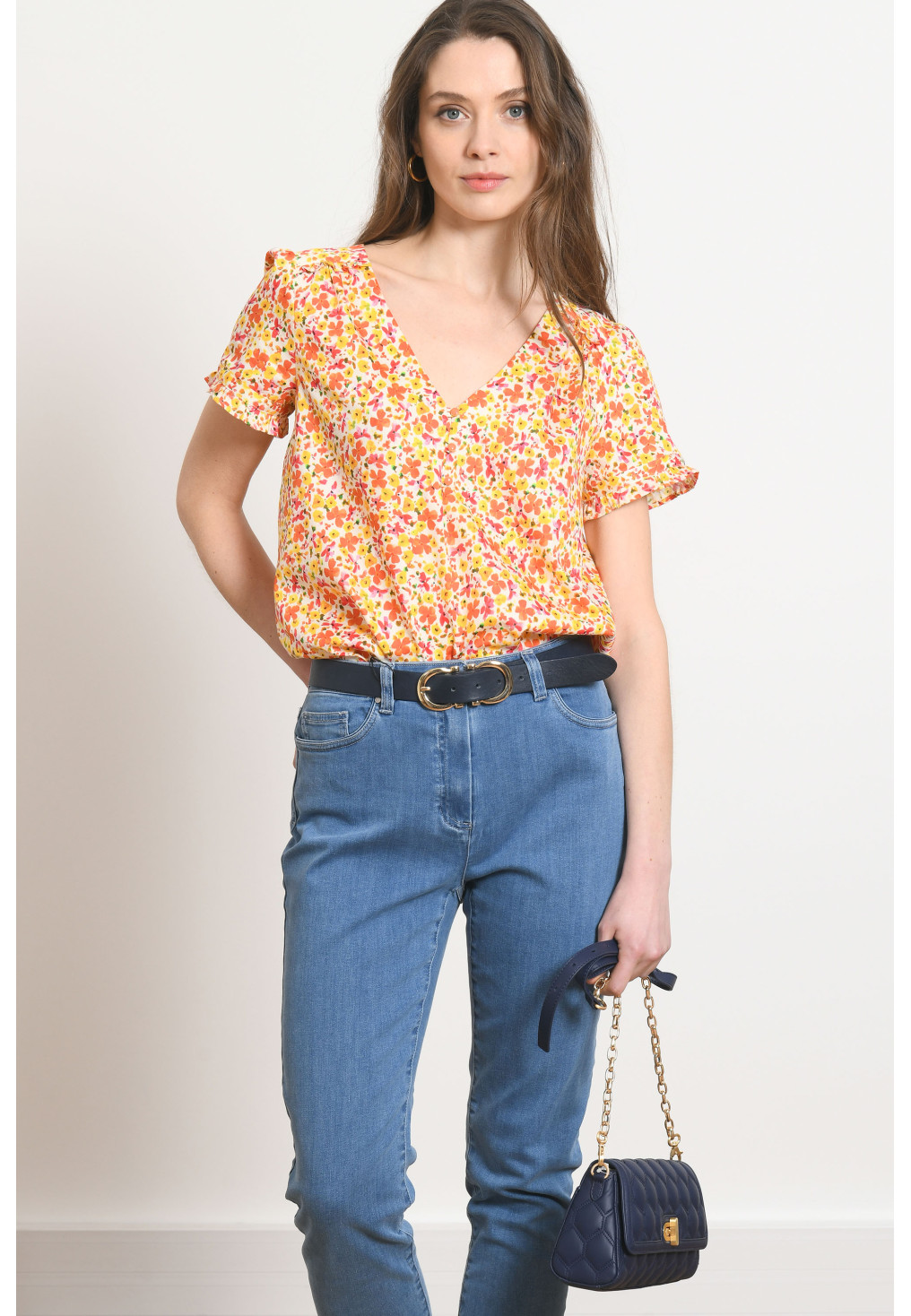 TOP - MAXIME - ORANGE/FUSHIA - Antonelle