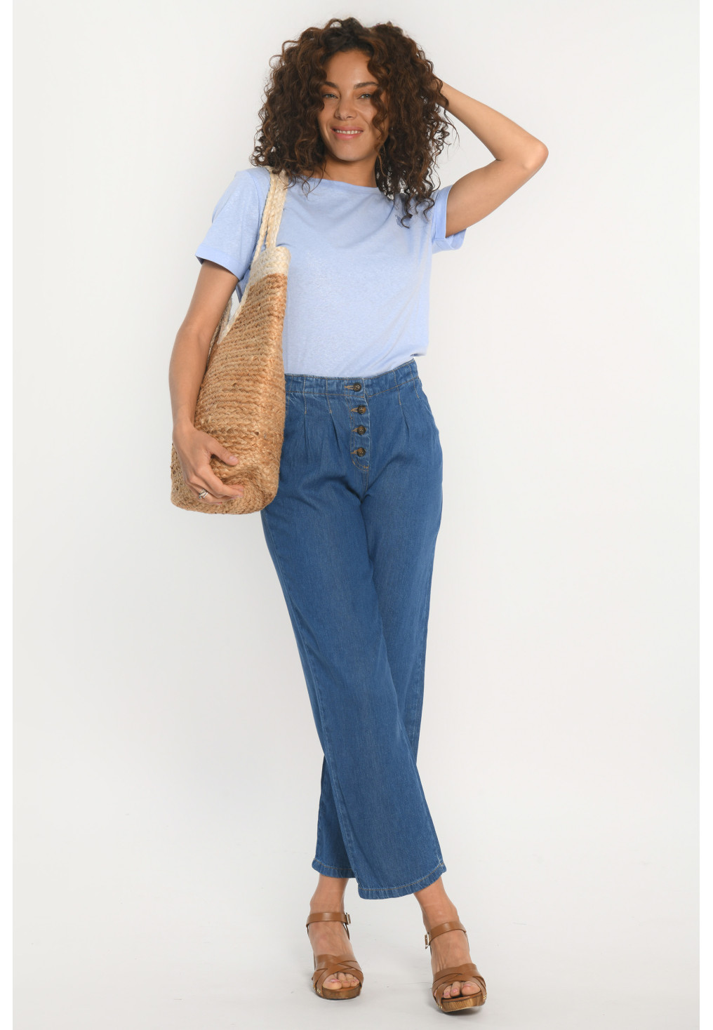 PANTALON A PINCES - PRASLIN - JEANS - Antonelle