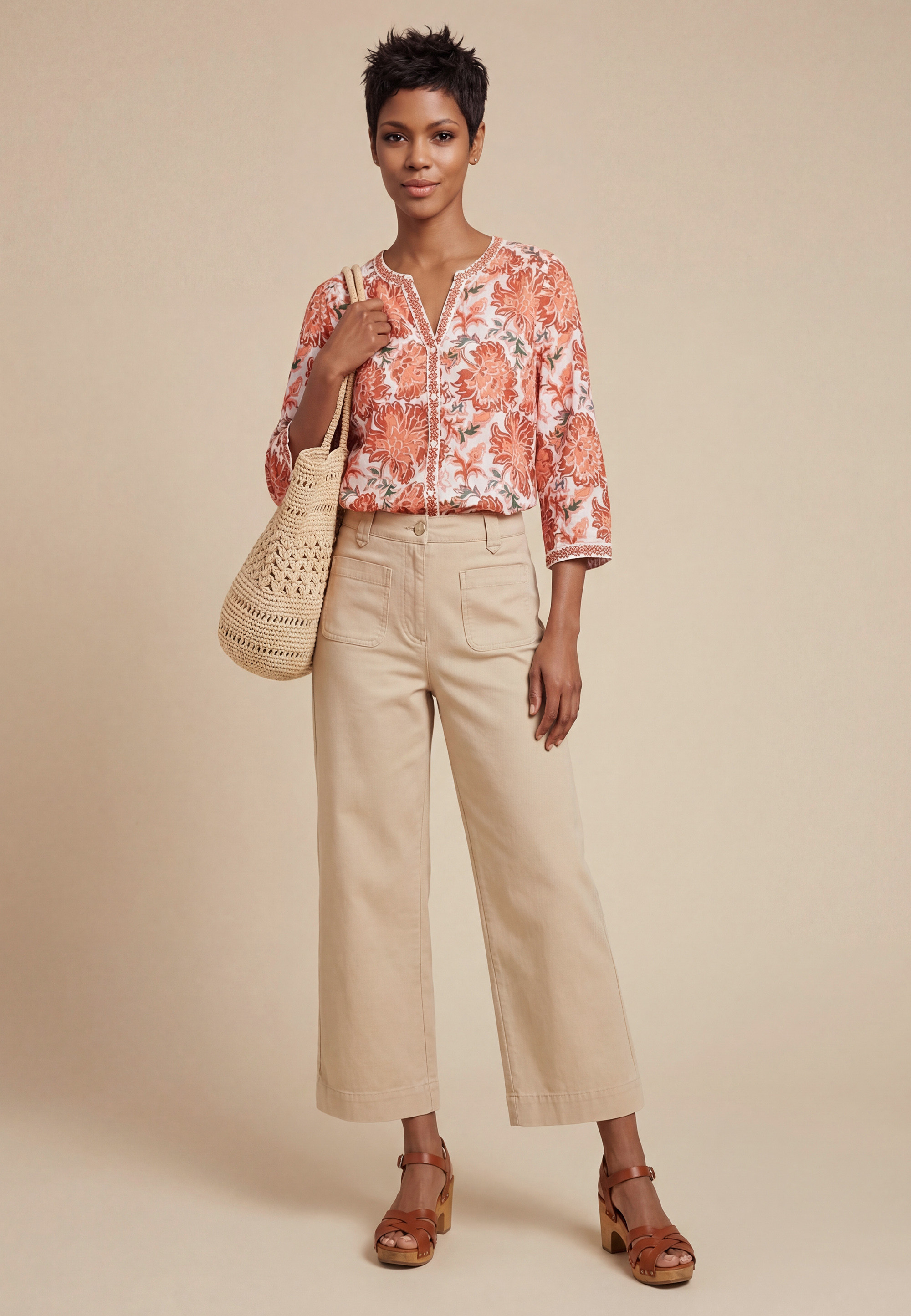 JEAN CROPPED - SAVANA - BLANC